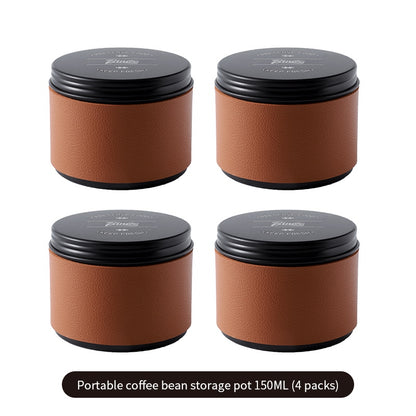 BINCOO Coffee Powder Sealed Jar Mini Portable Coffee Bean Storage Jar 80ML/150ML for Outdoor and Travel