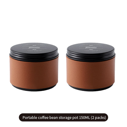 BINCOO Coffee Powder Sealed Jar Mini Portable Coffee Bean Storage Jar 80ML/150ML for Outdoor and Travel