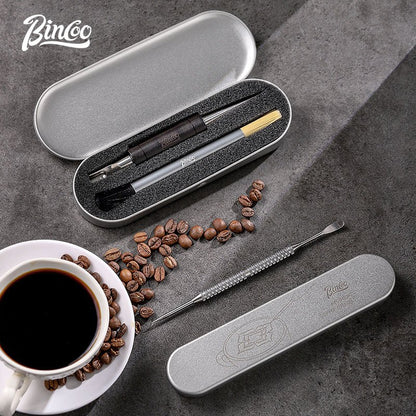 BINCOO Coffee Pulling Pin Solid Wood Stainless Steel Coffee Latte Art Stick Espresso Coffee Utensils