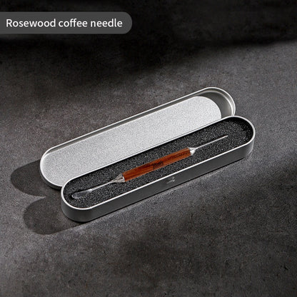 BINCOO Coffee Pulling Pin Solid Wood Stainless Steel Coffee Latte Art Stick Espresso Coffee Utensils