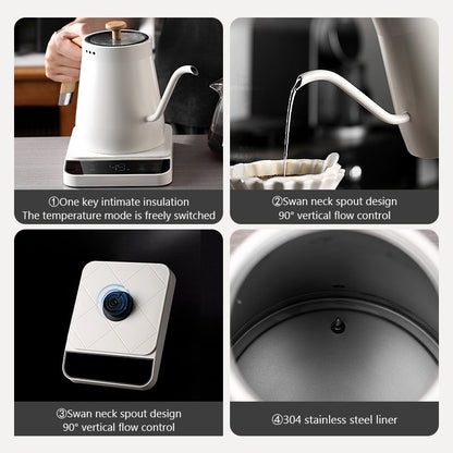 BINCOO Electric Kettle Intelligent Temperature Controlled for Home and Office Large Capacity 800ML