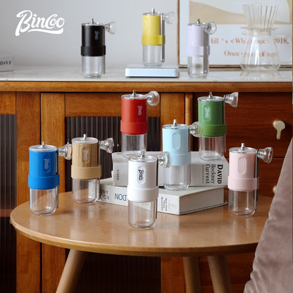 Bincoo Manual Coffee Grinder with Foldable Handle Mini Coffee Bean Grinder Home Portable for Office Outdoor