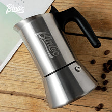 BINCOO Single Valve Moka Pot Stainless Steel Espresso Pot Set Home Coffee Maker 4 Cups