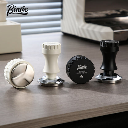BINCOO 51/58MM Coffee Distributor Three-blade Cloth Powder Dispenser Threaded Elastic Powder Hammer Espresso Coffee Tools
