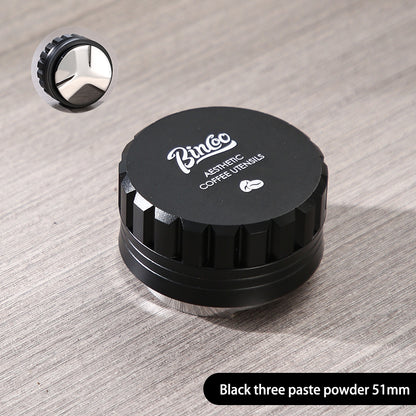 BINCOO 51/58MM Coffee Distributor Three-blade Cloth Powder Dispenser Threaded Elastic Powder Hammer Espresso Coffee Tools