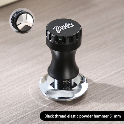 BINCOO 51/58MM Coffee Distributor Three-blade Cloth Powder Dispenser Threaded Elastic Powder Hammer Espresso Coffee Tools