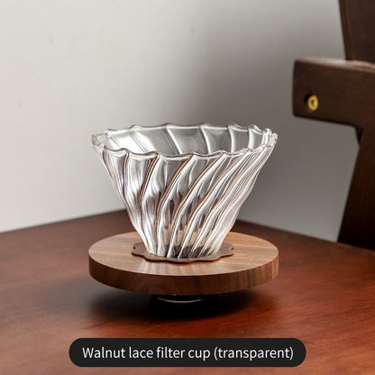 BINCOO Pour Over Coffee Pot Glass Filter Cup Coffee Sharing Pot Set Home Coffee Brewing Pot 400ML/600ML