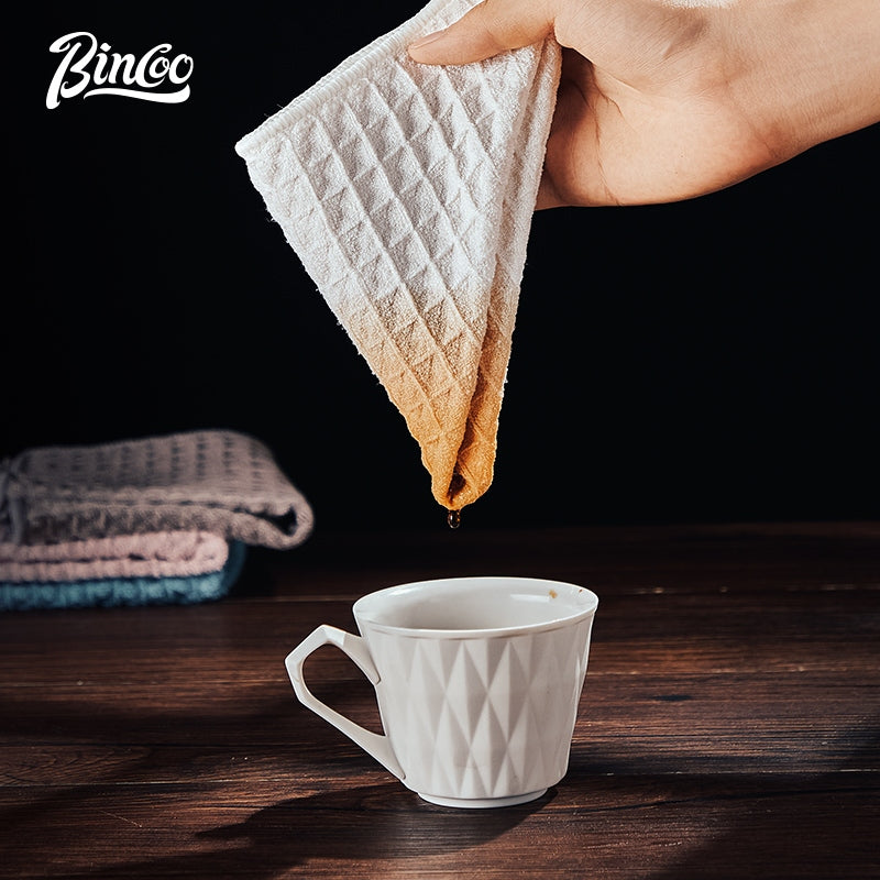 Bincoo Coffee Bar Towel Waffle Towel Set Barista's Special Cloth Absorbent Coffee Cleaning Tools