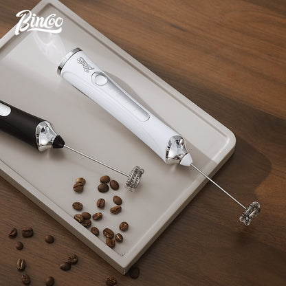 BINCOO Electric Milk Frother Coffee Latte Art Vat Automatic Milk Beater Handheld Compact Stirring Stick