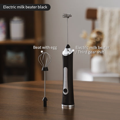 BINCOO Electric Milk Frother Coffee Latte Art Vat Automatic Milk Beater Handheld Compact Stirring Stick