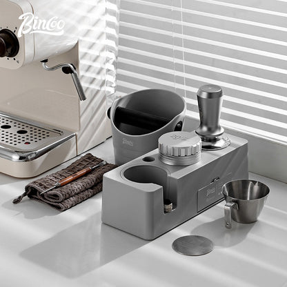 BINCOO Coffee Base Set Coffee Press Hammer Cloth Powder Dispenser 3 Piece Coffee Maker Handle Storage Base Espresso Appliances 51/58MM