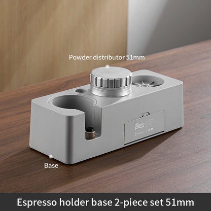 BINCOO Coffee Base Set Coffee Press Hammer Cloth Powder Dispenser 3 Piece Coffee Maker Handle Storage Base Espresso Appliances 51/58MM
