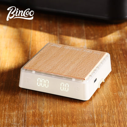 BINCOO Coffee Electronic Scale Espresso Hand Brewed Coffee Beans Weigher Special Mini Intelligent Scale Automatic Timing Weighing Portable