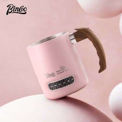 BINCOO Coffee Latte Art Cup Coffee Tank Thickened Milk Foam Cup Coffee Utensil  304 Stainless Steel Large Capacity 600ML