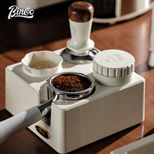 BINCOO Coffee Tamping Hammer Base Set Powder Spreader Tamper Set Coffee Machine Handle Filling Storage Rack Italian Coffee Utensils 51/58MM