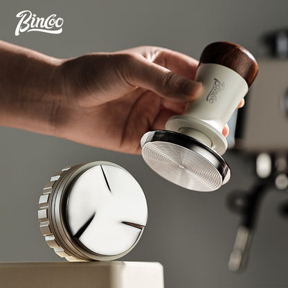 BINCOO Coffee Tamping Hammer Base Set Powder Spreader Tamper Set Coffee Machine Handle Filling Storage Rack Italian Coffee Utensils 51/58MM