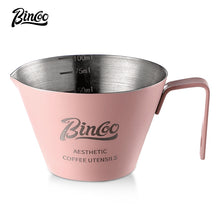 BINCOO Coffee Measuring Cups Stainless Steel Espresso Cups Household Milk Cup with Scale Ounce Cup 100ML