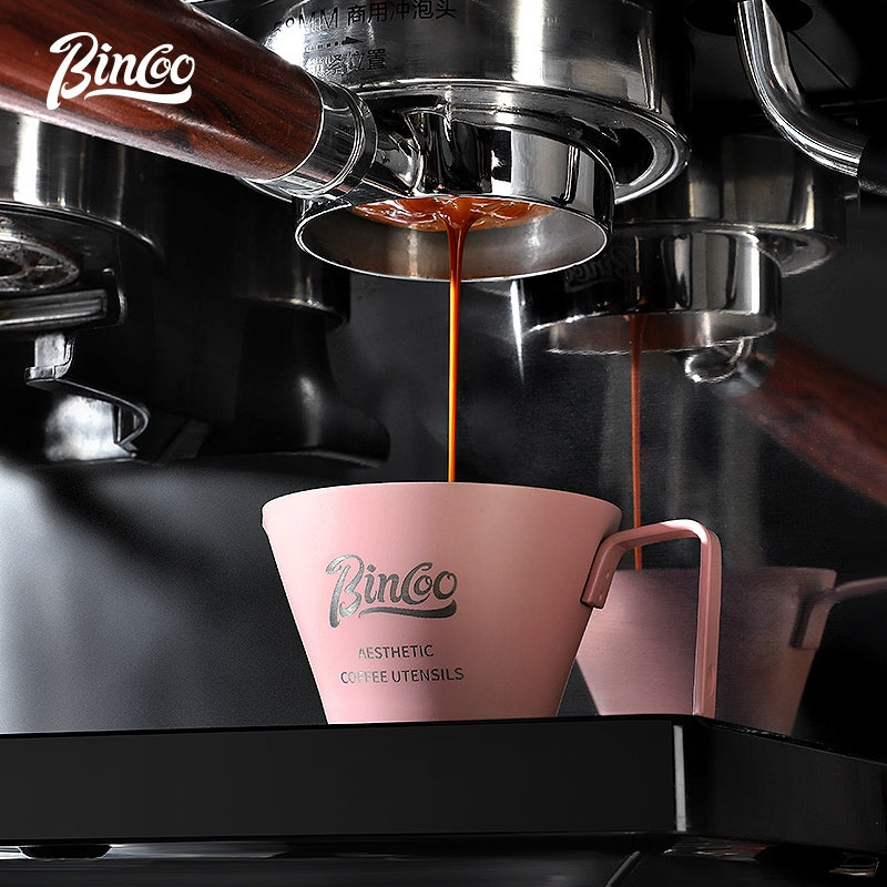 BINCOO Coffee Measuring Cups Stainless Steel Espresso Cups Household Milk Cup with Scale Ounce Cup 100ML