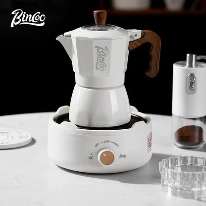 Double Valve Moka Pot Full Gift Set Coffee Pot Small Manual Grinder Coffee Maker Best Gift 2Cups 3Cups
