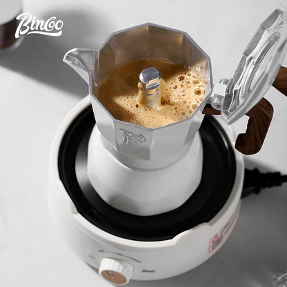 Double Valve Moka Pot Full Gift Set Coffee Pot Small Manual Grinder Coffee Maker Best Gift 2Cups 3Cups