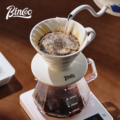 BINCOO Intelligent Temperature Control Electric Kettle Thermostatic Electric Pot Stainless Steel Hand-flush Electric Kettle for Household and Office 1L