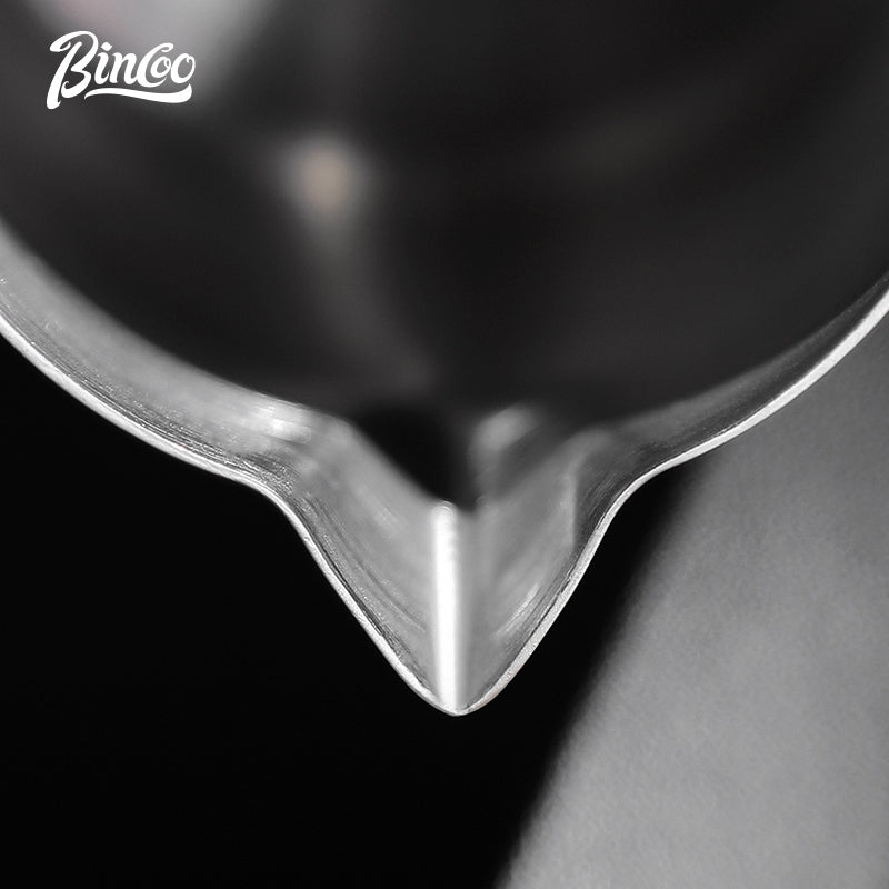 BINCOO Swan Latte Art Vat Pointed-mouth Embossed Coffee Pull Flower Cup Milk Jar Milk Foam Cup for Household Office and Coffee Shop 420ML