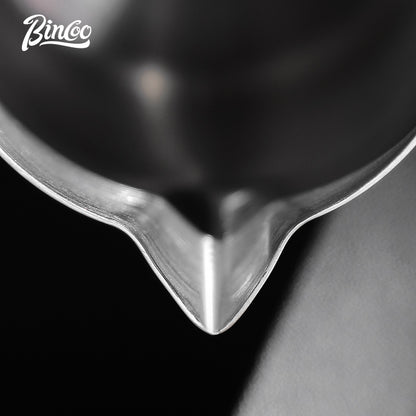 BINCOO Swan Latte Art Vat Pointed-mouth Embossed Coffee Pull Flower Cup Milk Jar Milk Foam Cup for Household Office and Coffee Shop 420ML