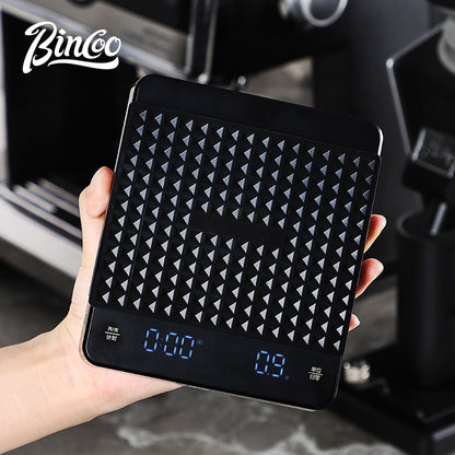 BINCOO Italian Coffee Electronic Scale Coffee Bean Weighing Scale Hand Brewing Timing Coffee Scale Special Utensils