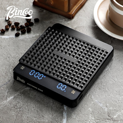 BINCOO Italian Coffee Electronic Scale Coffee Bean Weighing Scale Hand Brewing Timing Coffee Scale Special Utensils