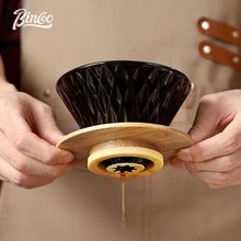 BINCOO Ceramic Filter Mug Hand Brewed Coffee Drip Filter Cup Sharing Pot Filter for Home Office Coffee Shop