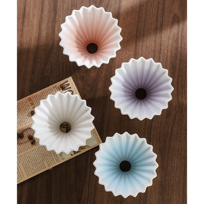 BINCOO Hand Brew Coffee Pot Set Cake Origami Filter Cup V60 Ceramic Coffee Filter Coffee Utensils