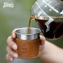 BINCOO Stainless Steel Coffee Mug Handheld Coffee Cup for Traveling and Camping 185ML
