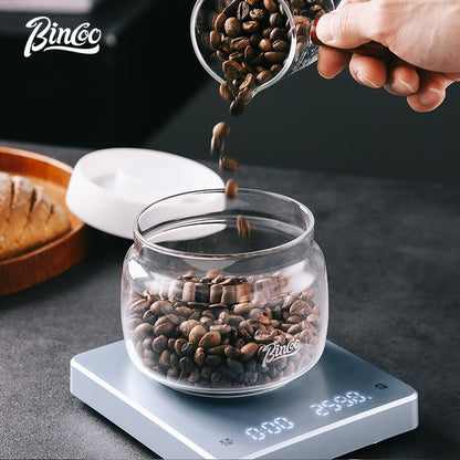 BINCOO Hand Brewed Coffee Electronic Scale Automatic Timing Smart Charging Professional Coffee Home Small Roasting Weighing