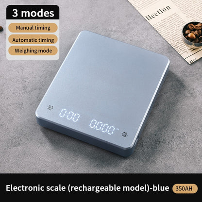 BINCOO Hand Brewed Coffee Electronic Scale Automatic Timing Smart Charging Professional Coffee Home Small Roasting Weighing