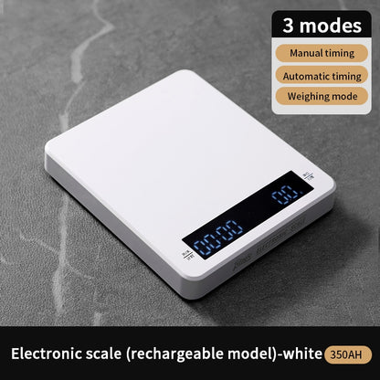 BINCOO Hand Brewed Coffee Electronic Scale Automatic Timing Smart Charging Professional Coffee Home Small Roasting Weighing