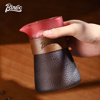 BINCOO Coffee Hand Brewer Filter Cup Set Coffee Sharing Pot Glass Filter Drip Coffee Utensils 500ML
