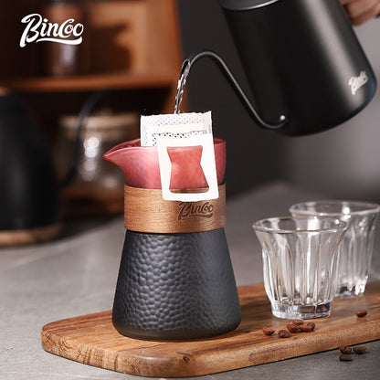 BINCOO Coffee Hand Brewer Filter Cup Set Coffee Sharing Pot Glass Filter Drip Coffee Utensils 500ML