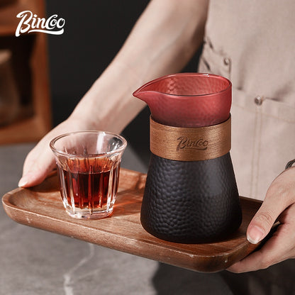 BINCOO Coffee Hand Brewer Filter Cup Set Coffee Sharing Pot Glass Filter Drip Coffee Utensils 500ML