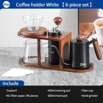 BINCOO Hand Brew Coffee Pot Set Hand Coffee Grinder Coffee Hand Brew Holder Coffee Utensils