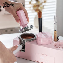 BINCOO Coffee Press Base Set Coffee Maker Handle Storage Base Powder Cloth Press 3 Piece Set Espresso Appliances 51/58MM