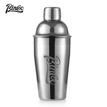BINCOO Stainless Steel Shaker Cup Set Coffee & Tea Making Tools Hand Shaker Coffee Making Equipment 550ML