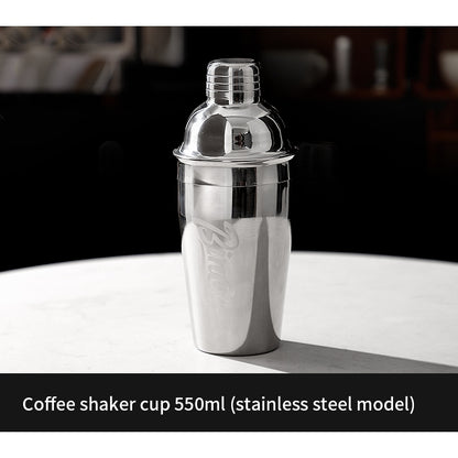 BINCOO Stainless Steel Shaker Cup Set Coffee & Tea Making Tools Hand Shaker Coffee Making Equipment 550ML