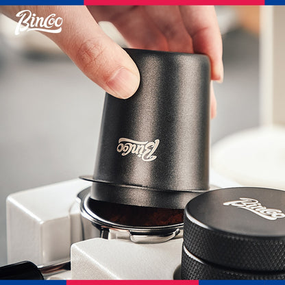 BINCOO Stainless Steel Coffee Catchers Hand Brewing Coffee Handle Pour Over Powder Dispenser 51MM/58MM