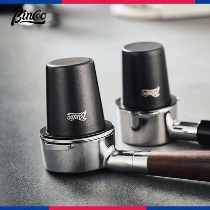 BINCOO Stainless Steel Coffee Catchers Hand Brewing Coffee Handle Pour Over Powder Dispenser 51MM/58MM