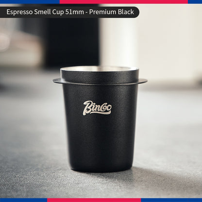 BINCOO Stainless Steel Coffee Catchers Hand Brewing Coffee Handle Pour Over Powder Dispenser 51MM/58MM