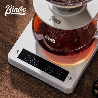 BINCOO Hand Brewed Coffee Filter Cup v60 Coffee Utensils Heat Resistant High Temperature Borosilicate Glass Sharing Pot Set 600ML
