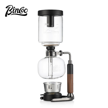 BINCOO Siphon Coffee Pot Home Manual Coffee Maker Coffee Appliances for Home and Office 3 Cups/5 Cups
