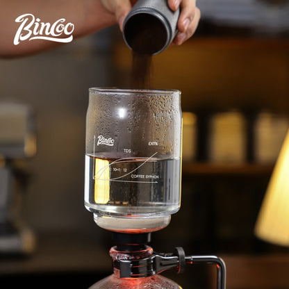 BINCOO Siphon Coffee Pot Home Manual Coffee Maker Coffee Appliances for Home and Office 3 Cups/5 Cups