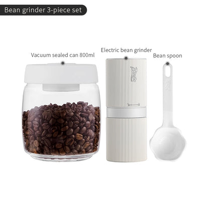 BINCOO Coffee Electric Grinder Steel Core Coffee Bean Grinder Home Small Portable for Office Outdoor and Travel