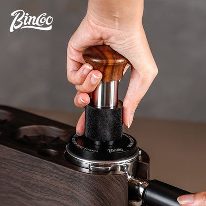 BINCOO Impact Powder Hammer Set Constant Force 30-pound Tamper Coffee Cloth Powder Dispenser Three-piece Set Italian Coffee Appliance 51MM/58MM